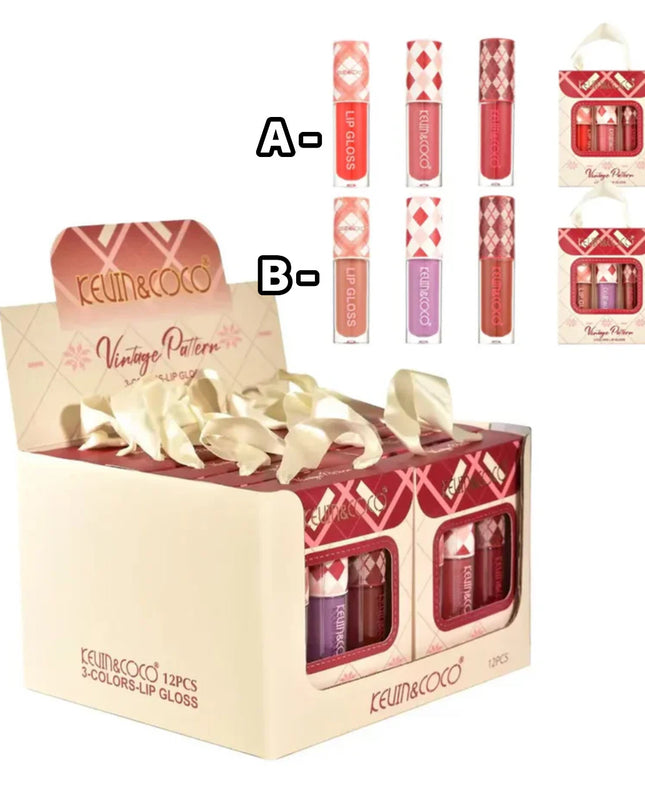 KEVIN & COCO - Vintage Pattern Liquid Lipstick Set