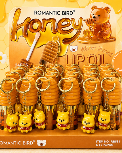 GIRLY’s - LIP OIL POOH MIEL CON LLAVERO 🍯🐝