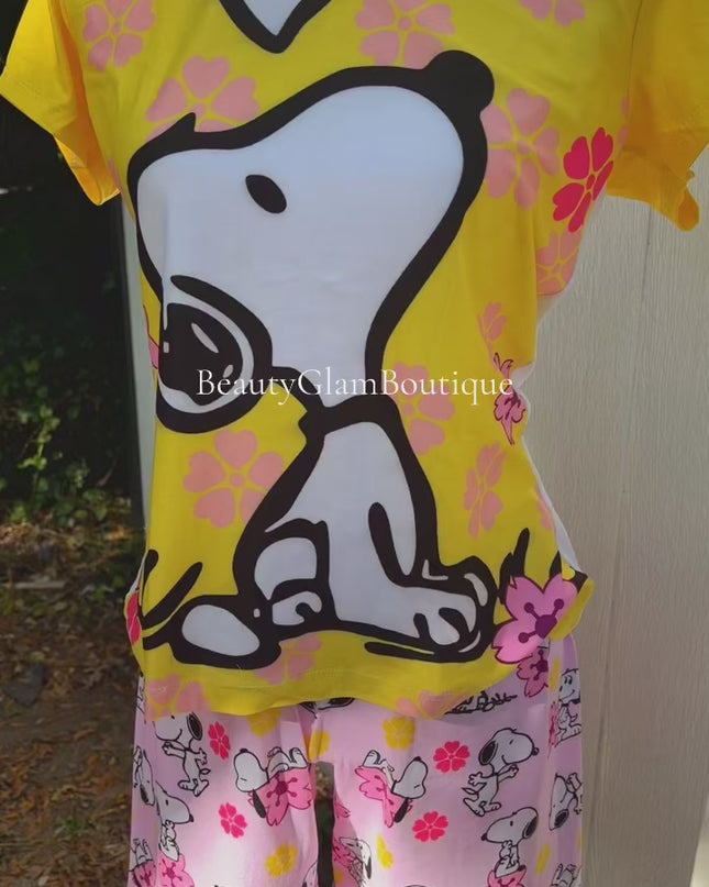 PIJAMA CAPRI - SNOOPY BLOSSOM 🌸
