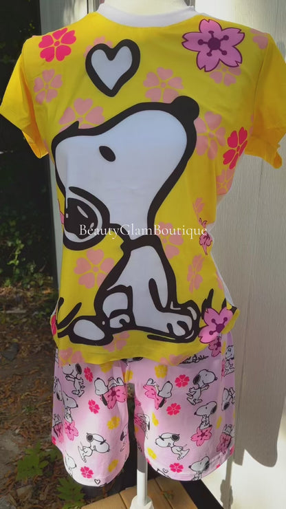 PIJAMA CAPRI - SNOOPY BLOSSOM 🌸